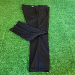 Signature Gold Midriser Straight Leg Shaping S-Stretch Pants Plus Size 28 NEW